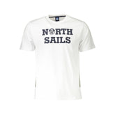 North Sails White Cotton Men TShirt -   -  North Sails.